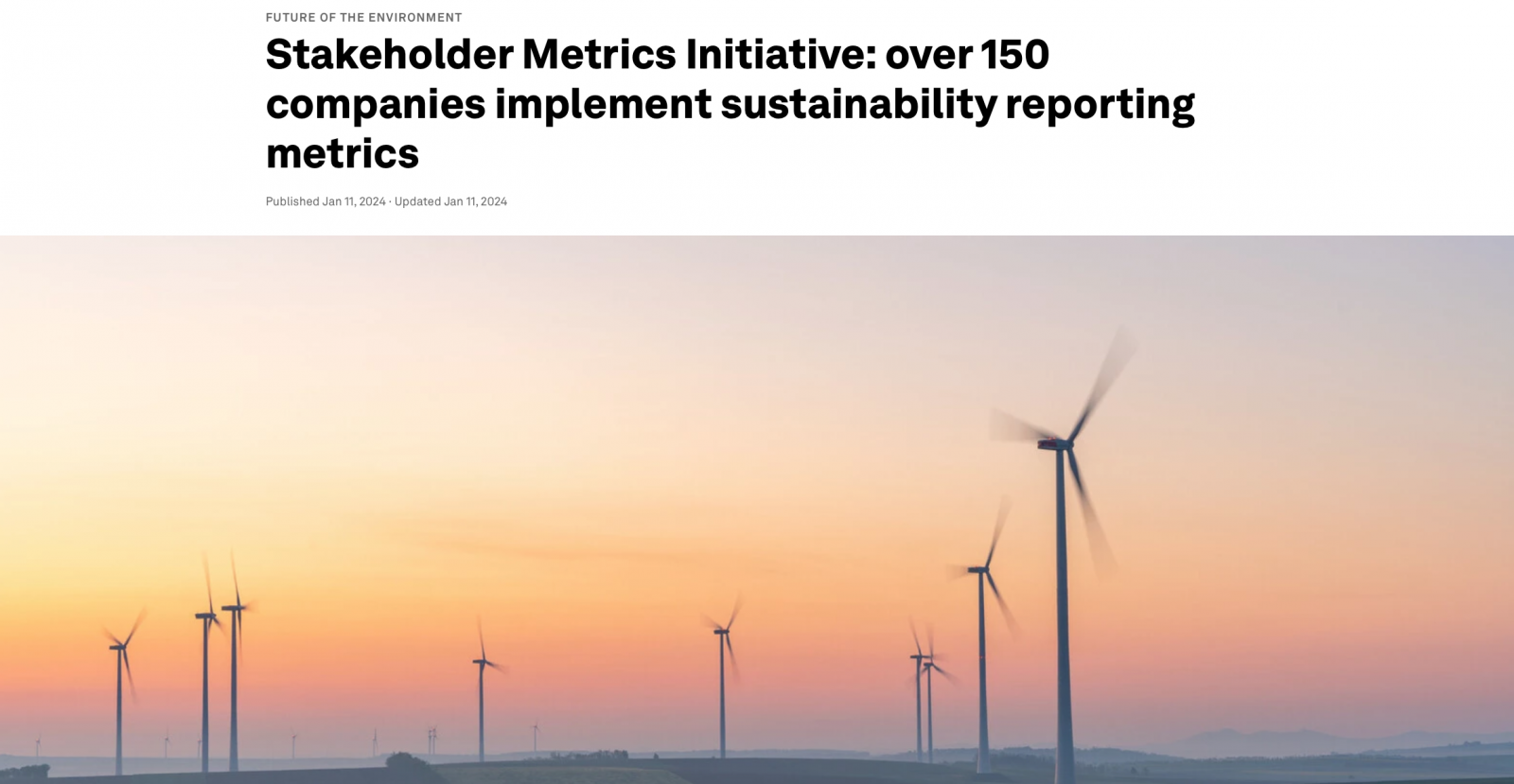 Stakeholder Metrics Initiative